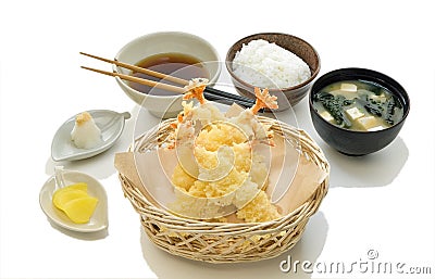 Tempura Set Stock Photo