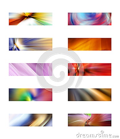 Ten abstract rectangular backgrounds Stock Photo