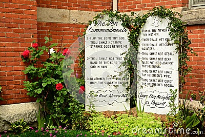 The Ten Commandments Editorial Stock Photo