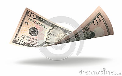 Ten dollar banknote Stock Photo