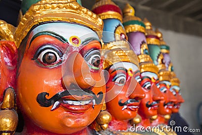 Ten Headed Ravana Vahana Stock Photo