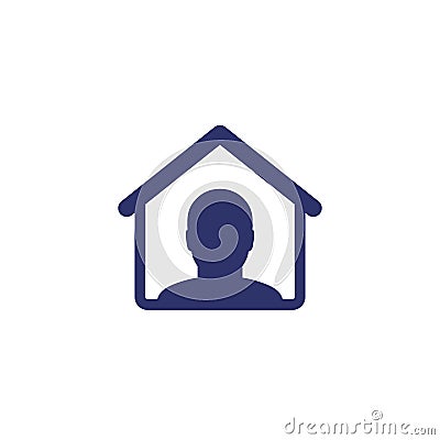 tenant, house resident icon, vector Vector Illustration
