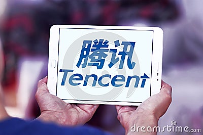 Tencent Holdings Limited logo Editorial Stock Photo