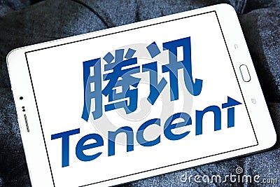 Tencent Holdings Limited logo Editorial Stock Photo