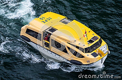 Tender boat Editorial Stock Photo