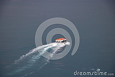 Tender boat Editorial Stock Photo