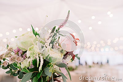 Floral bouquet on the light background Stock Photo