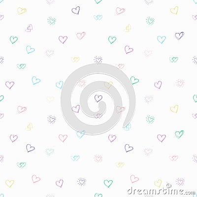 Tender sentiment. Beautiful love pattern. Vector illustration for Valentines day. Vector Illustration