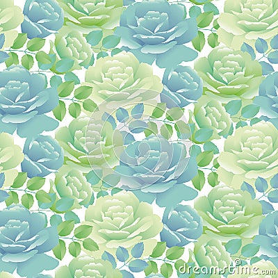 Tender spring roses vector illustration. Vector Illustration