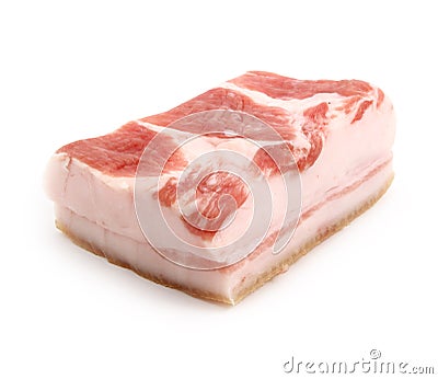 Tenderloin of lard Stock Photo