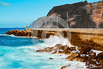 Tenerife. Canary Islands. Ocean on a summer day. Seaside resort. Stock Photo