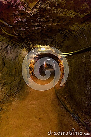 Tennant Creek mine underground tunnel Editorial Stock Photo