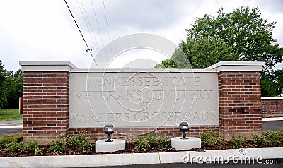 Tennessee State Veterans Cemetery at Parker Crossroads Editorial Stock Photo