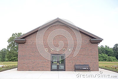 Tennessee Veterans Cemetery Building at Parker Crossroads Editorial Stock Photo