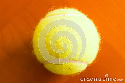 Tennis Ball Detail Closeup Studio Single Macro Stock Photo