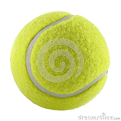 Tennis ball isolated without shadow - photography Stock Photo