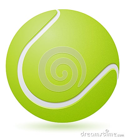 Tennis ball vector illustration Vector Illustration