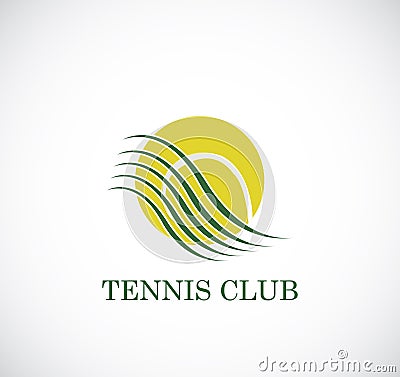 Tennis club Vector Illustration