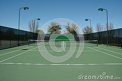 Tennis Court Stock Photo