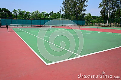 Tennis court Stock Photo