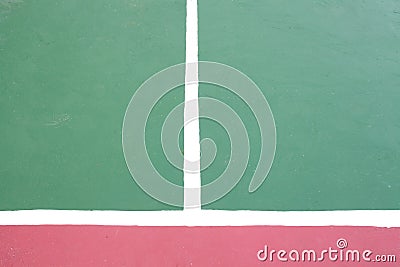 Tennis court white intersecting lines Stock Photo