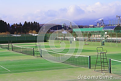 Tennis courts Stock Photo