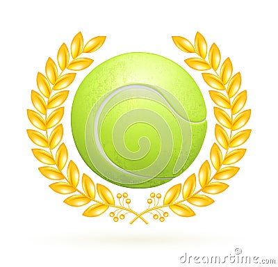 Tennis emblem Vector Illustration