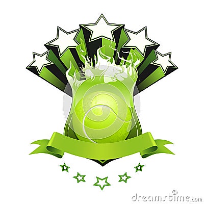 Tennis emblem Vector Illustration