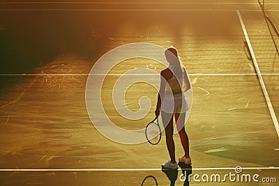 tennis game concept,outdoor activities Stock Photo