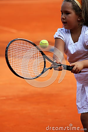 Tennis girl Stock Photo