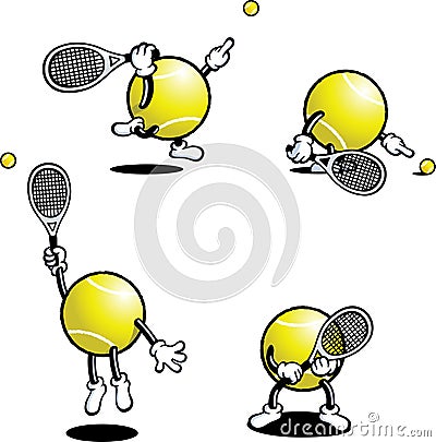 Tennis Guy Vector Illustration