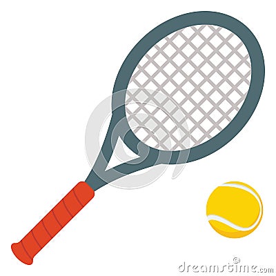 Tennis Isolated Vector Illustration Icon editable Vector Illustration