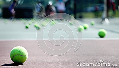 Tennis Lesson Stock Photo