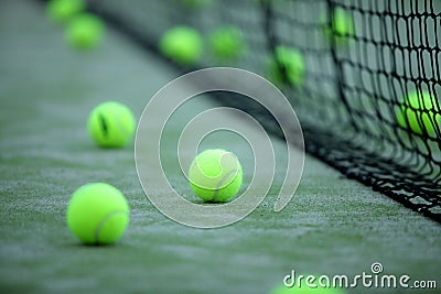 Tennis or paddle balls Stock Photo