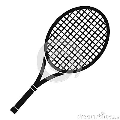 Tennis racket icon, simple style Vector Illustration