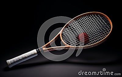 tennis racket isolated on a transparent background. Stock Photo