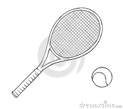 Tennis racket Vector Illustration