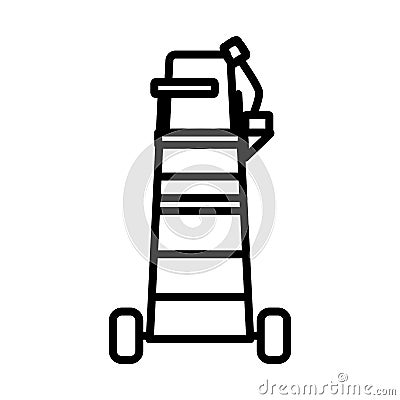 Tennis Referee Chair Tower Icon Vector Illustration