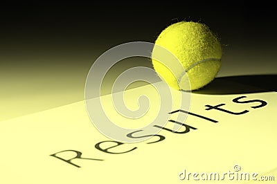 Tennis results Stock Photo