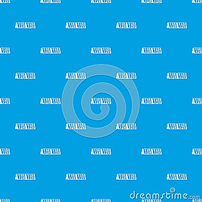 Tennis scoreboard pattern seamless blue Vector Illustration