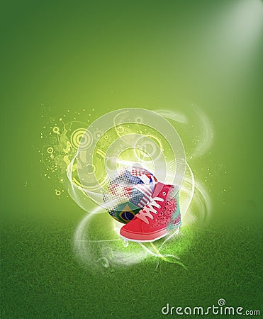 Tennis shoes Stock Photo