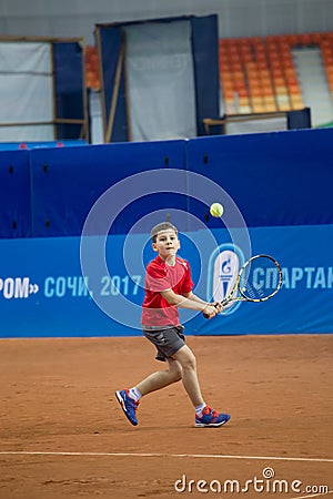 Tennis tournament for prizes of Elena Vesnina Editorial Stock Photo