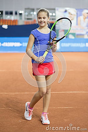 Tennis tournament for prizes of Elena Vesnina Editorial Stock Photo