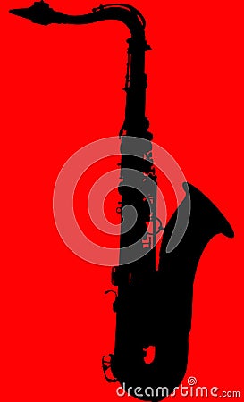 Tenor Saxophone Selmer Mark VI Cartoon Illustration