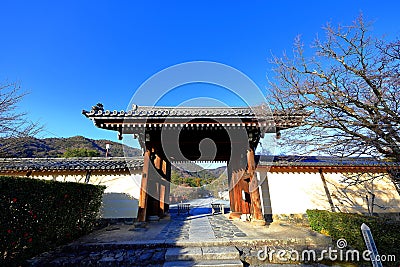 Tenryu-ji, a venerable Zen temple at Arashiyama, Susukinobabacho, Sagatenryuji, Ukyo Stock Photo