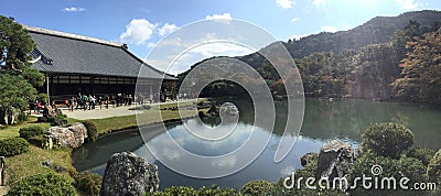 Popular tourist spot Tenryuji temple Arashiyama , kyoto , japan Editorial Stock Photo