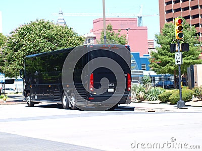 A Convention Bound Bus During Mary Kay Seminars Editorial Stock Photo