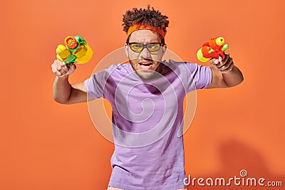 tensed african american fella in sunglasses Stock Photo