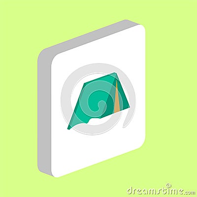 Tent computer symbol Stock Photo