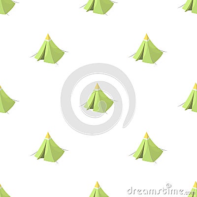 Tent cone.Tent single icon in cartoon style Vector Illustration